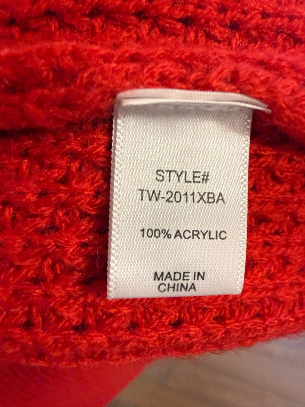 Zenana 1X Red Waffle Knit Cardigan Longline Open Front Pockets Cozy Sweater - Picture 6 of 10